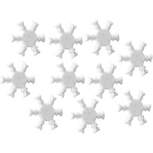 100 attaches parisiennes en forme de flocons de neige pour loisirs créatifs et bricolage - Mini clous décoratifs