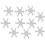 100pcs Snowflake Brads Craft DIY Brads Mini unhas decorativas 1