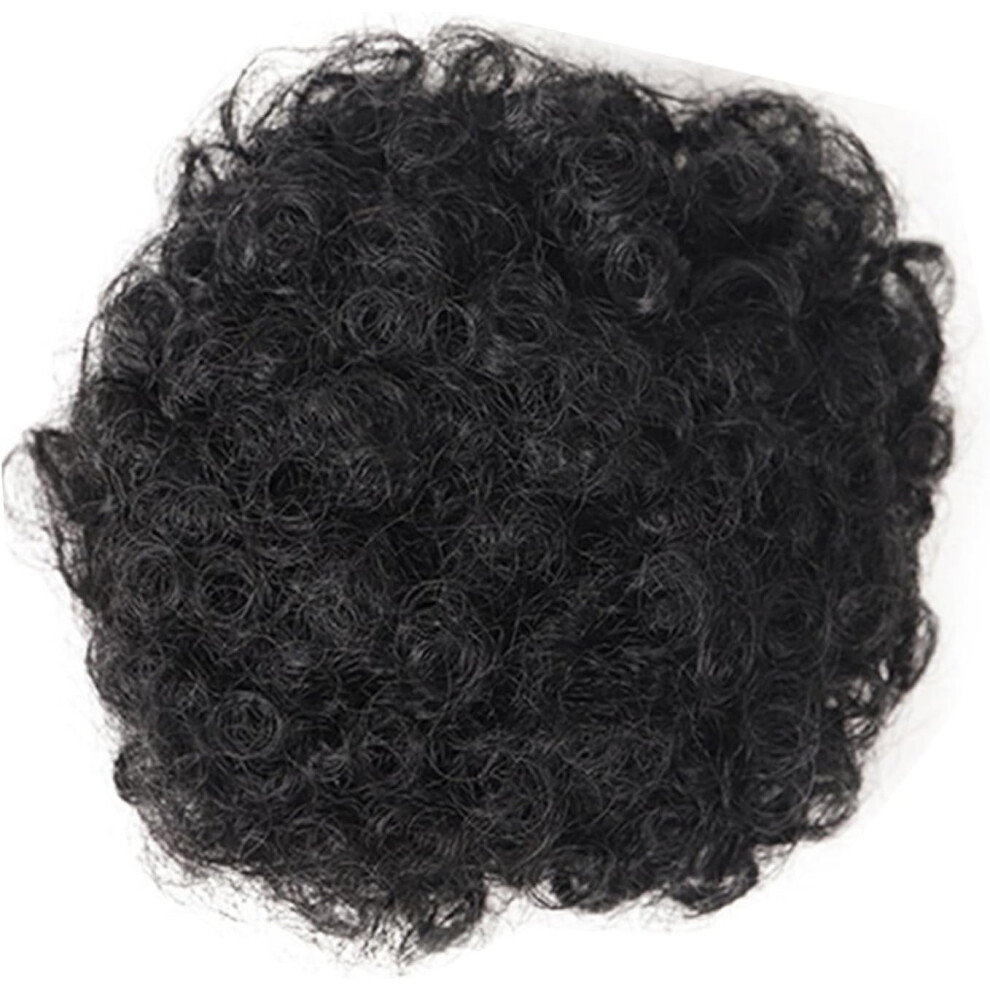 Hkhbjs Unisex Curly Afro Puff Drawstring Ponytail Synthetic Hair Bun Extension