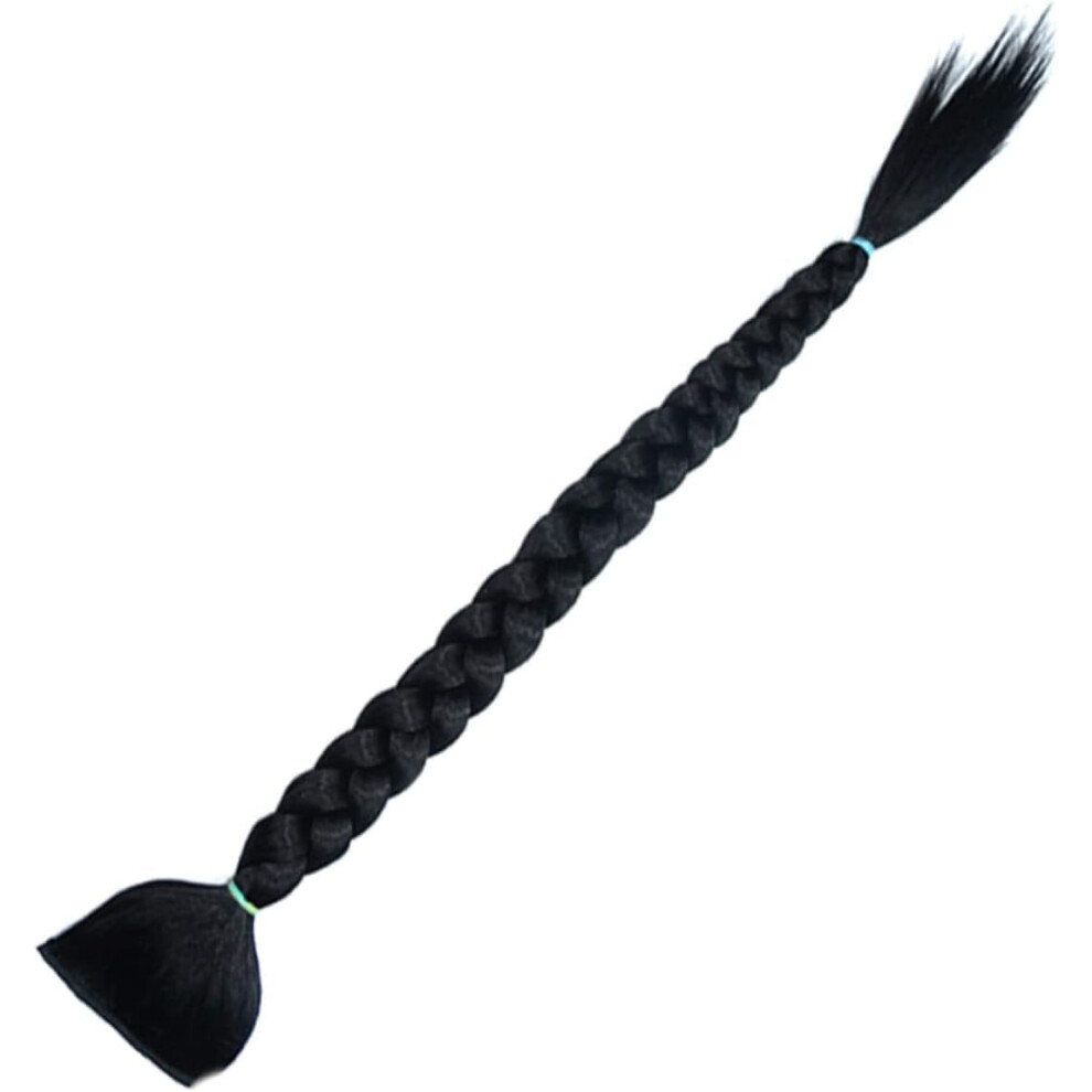 Hkhbjs Long Wig Synthetic Braid Ponytail Extensions Straight Hair For Women For Party And Daily Use