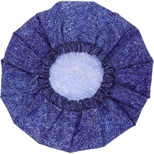 Bonnet de douche imperméable pour homme, double épaisseur, en tissu Oxford, idéal pour la maison. Modèle imprimé à pois denim.