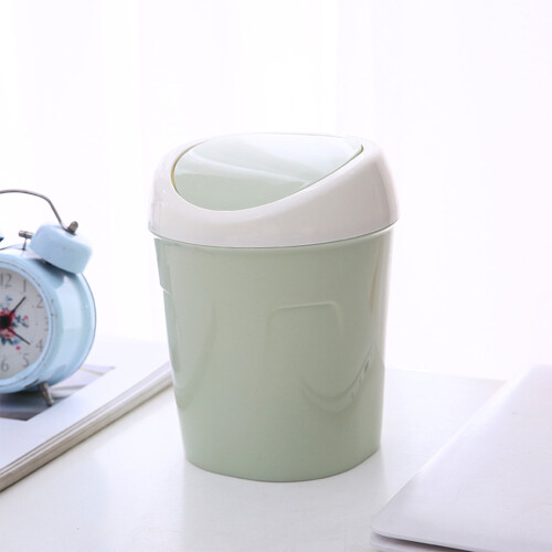 YLOMAY Desktop Trash Can with Lid 10L 2