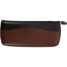 Professionelle Friseurscherentasche (2-teilig) aus PU-Leder, Aufbewahrungsetui für Friseurscheren und Salonwerkzeuge