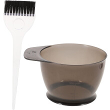 Kit profesional de coloración para el cabello de salón, 2 piezas, tazón para mezclar tinte, juego de brochas, sin ensuciar, fácil de usar.