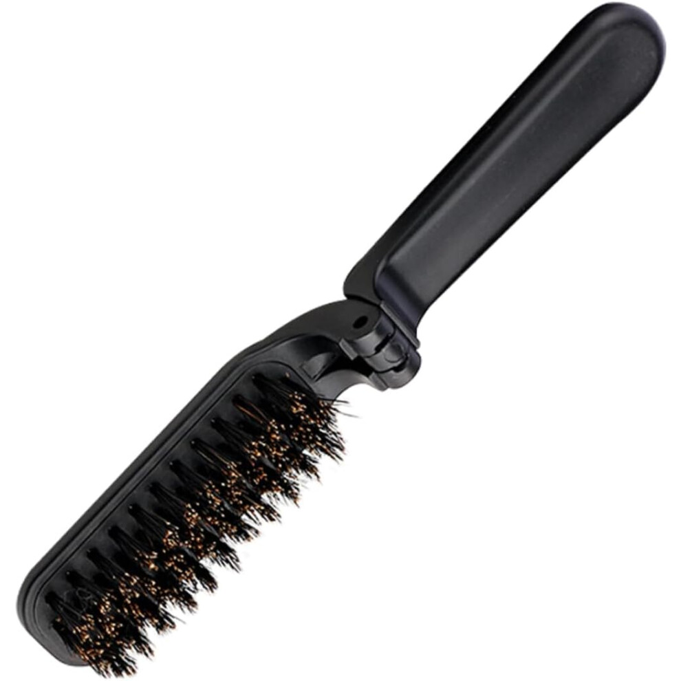 Hkhbjs Unisex Men's Grooming Brush Curly Hair Beard Brush Comb Pocket Folding Barber Tool