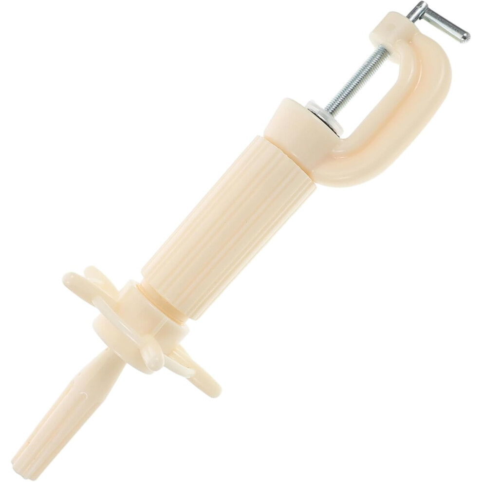 Hkhbjs Wig Mannequin Head Stand Large Milky White Cosmetology Manikin Holder Tilt Desktop Clamp For Hairdressing Training And Wig Display