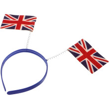Bandeira Nacional Hairband Union Jack Headpiece para fãs de futebol meninas Acessório para festas celebrações