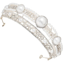 Pearl coroa casamento strass pérolas faixa de cabeça para festa de aniversário Cosplay jóias noivas das mulheres