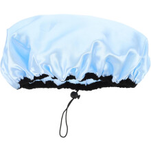Bonnet de douche double couche réutilisable avec élastique ajustable pour spa, salle de bain, maison et voyages.