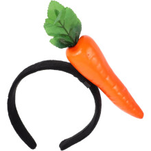 Funny Headband Plush cenoura novidade traje cabeça para mulheres bonito fruta cabelo anel acessório