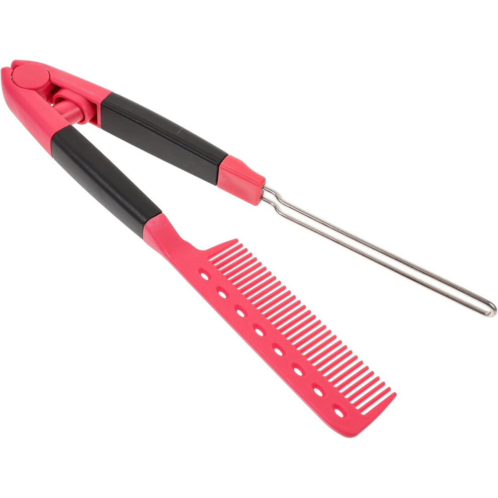 Hkhbjs Professional V-Shaped Hair Straightener Comb Hairdressing Tool For Styling And Straightening