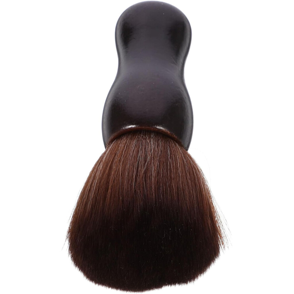 Hkhbjs Unisex Brown Neck Duster Brush For Hairdressing Barber Hair Brush Soft Bristles For Salon Hair Cutting And Post-Service Cleanup