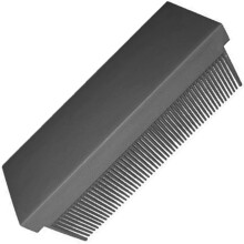 Elektrischer Haarglätterkamm mit Kohlefaser-Heizelement für Zuhause und Salon, Schwarz