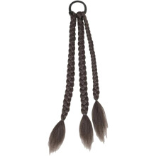 Synthetische Pferdeschwanzverlängerungen, 4er-Pack, lange geflochtene Haargummis, hitzebeständig, für schwarze Frauen, vielseitiges Haaraccessoire