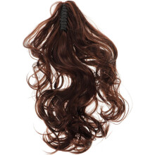 Pferdeschwanz-Haarspange für lockiges Haar, flauschige, lange, lockere Locken, braune Haaraccessoires für Mädchen