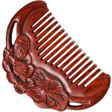 Rosewood Comb Wooden Hair Comb Wide Tooth for Men and Women Detangler Scalp Massage No Static for Travel and Daily Use