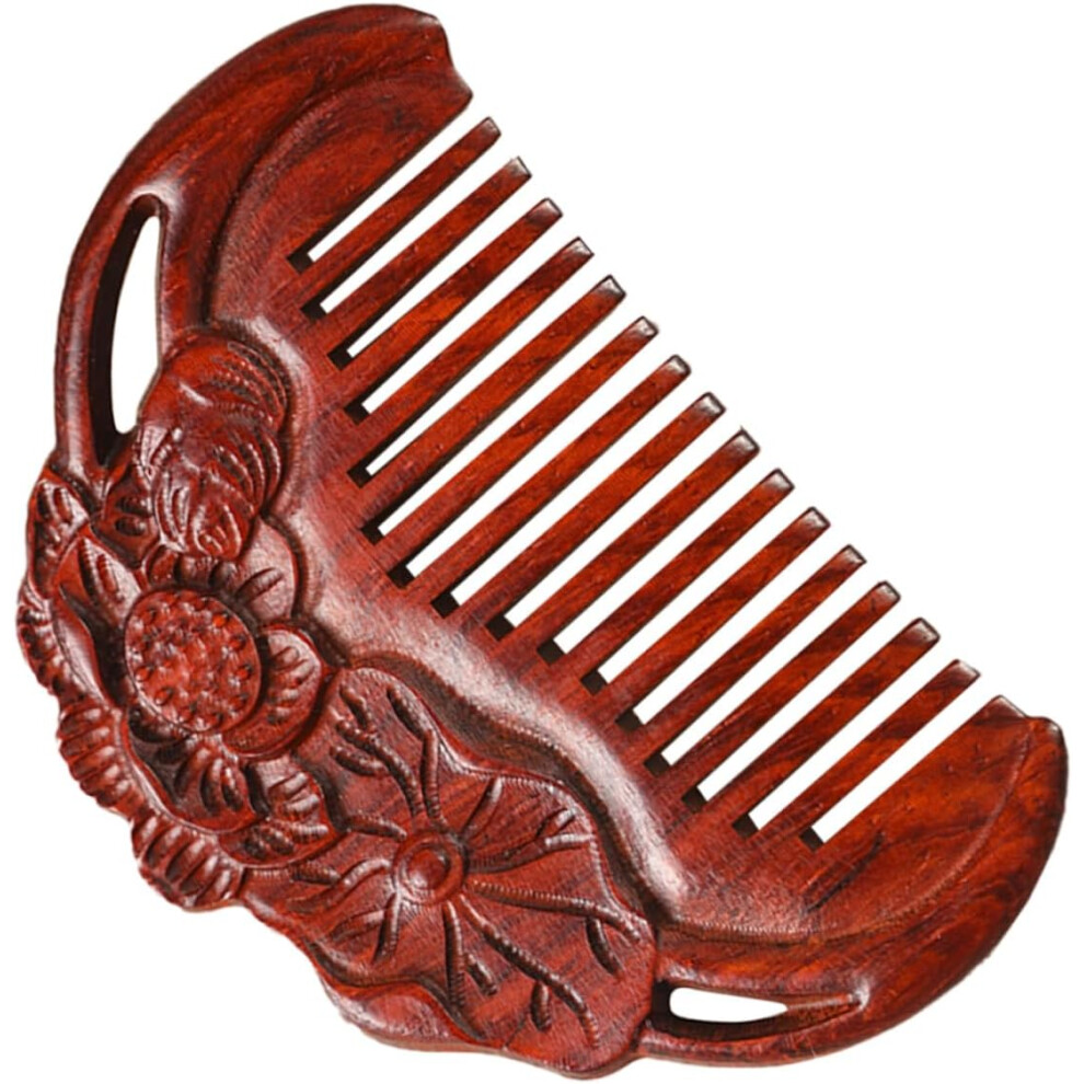 Hkhbjs Rosewood Comb Wooden Hair Comb Wide Tooth For Men And Women Detangler Scalp Massage No Static For Travel And Daily Use