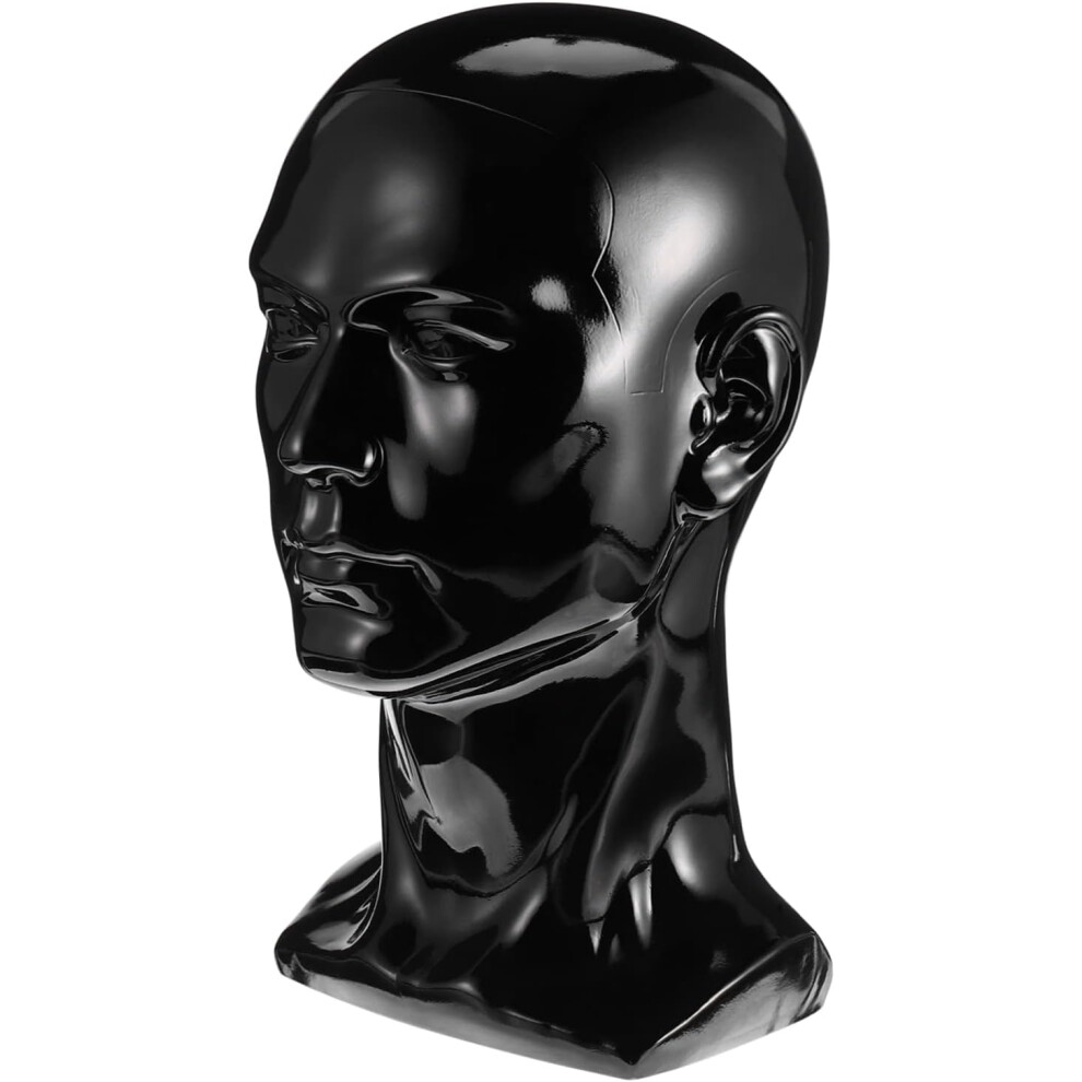 Hkhbjs Black Wig Mannequin Head Hairdresser Practice Training Head Model Hat Display Glasses Holder