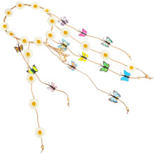 Borboleta Daisy Bandeira Floral para Mulheres Boêmia suave e confortável