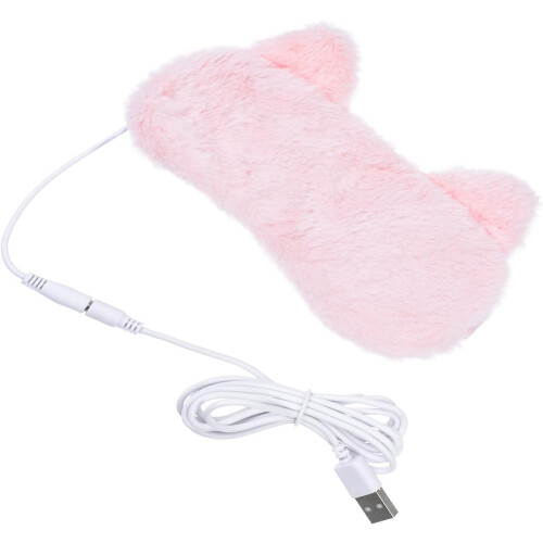 USB-beheizbare 3D-Schlafmaske mit Flanell- und PP-Material