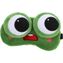 Kühlende Gel-Augenmaske mit Froschmotiv, Schlafmaske, niedliche Cartoon-Augenbinde für Nachtruhe und Entspannung