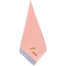 Thick Soft Cotton Face Towel with Embroidered Leaf Design, Water-absorbent Facial Washcloth