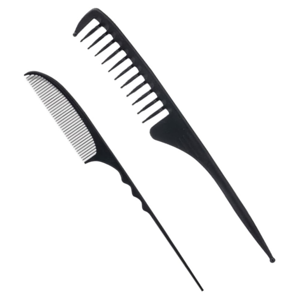 Hkhbjs 2Pcs Corrugated Comb Hair Brush For Salon Home Styling Fine Tail Comb Hairdressing Tool For Curly Hair