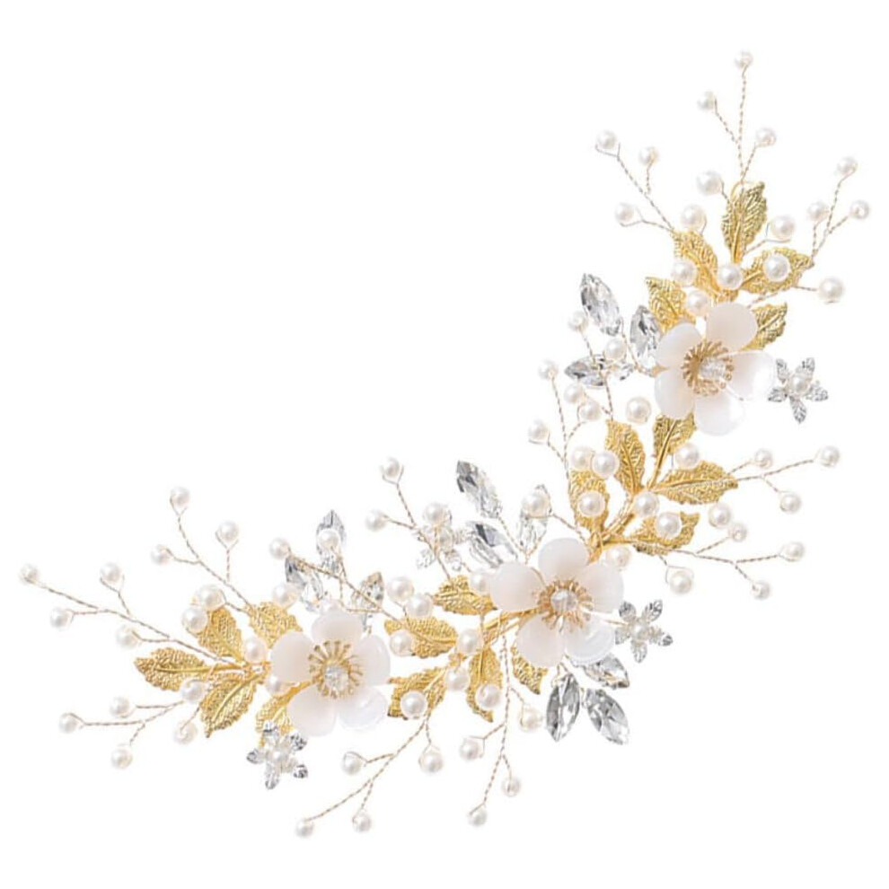 Hkhbjs White Bridal Hair Comb Rhinestones And Elegant Wedding Headdress