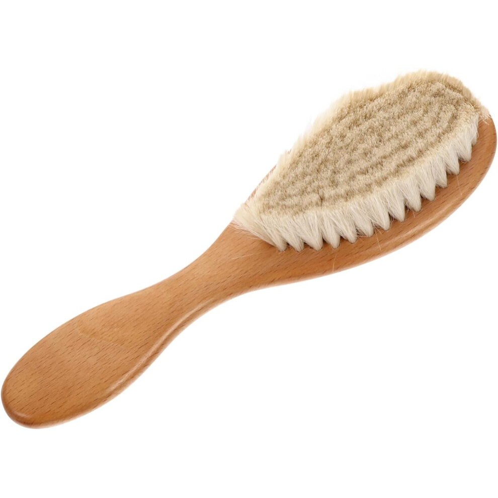 Hkhbjs Kids Hair Brush And Toddler Wool Hair Comb Wooden Scalp Massager With Soft Wool Bristles
