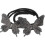 Set di 2 accessori per chignon a forma di farfalla con strass neri, ideali per donne e ragazze. 1