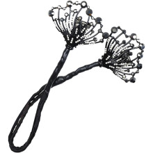 Scalda-chignon con strass, cigno nero, forma per capelli morbidi e voluminosi, ideale per donne e ragazze, per acconciature raccolte.
