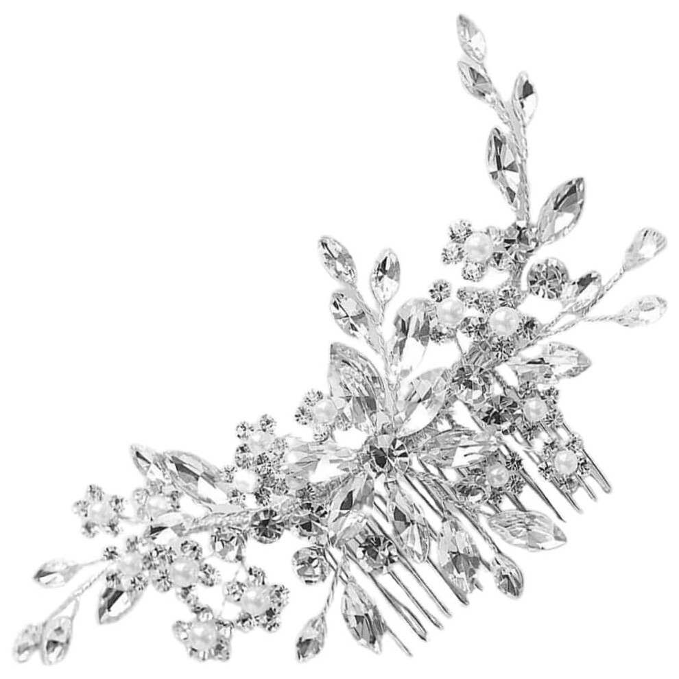 Hkhbjs Crystal Hair Comb For Bride Wedding Hair Comb Headpieces Wedding Headdress