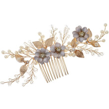 Kompakter Haarkamm als Dekoration für Hochzeiten und Partys, elegantes Brauthaaraccessoire mit glatten Kanten