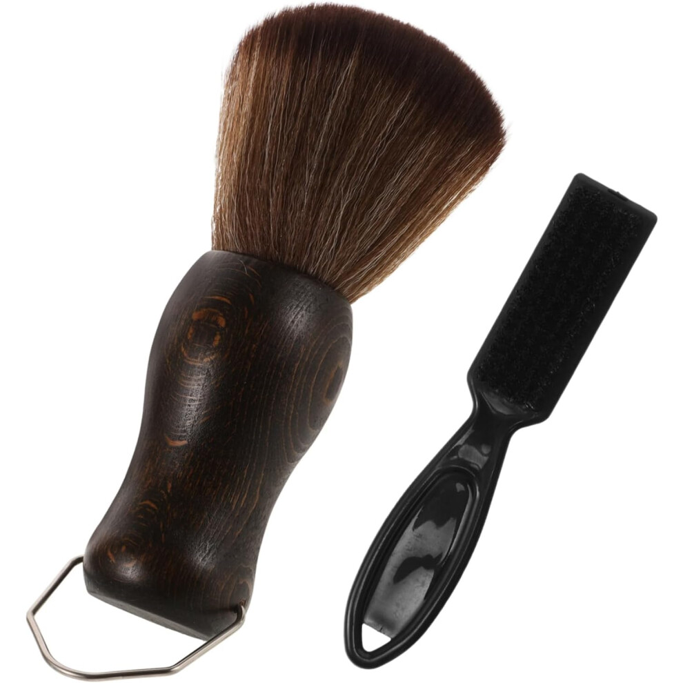 Hkhbjs Broken Hair Cleaning Brush For Beard Grooming Soft Bristle Hair Brush Wooden Handle Convenient Men Barber Accessories