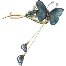 Haargummi mit Schleife, Haaraccessoires mit Schmetterlingsclips für Mädchen und Teenager