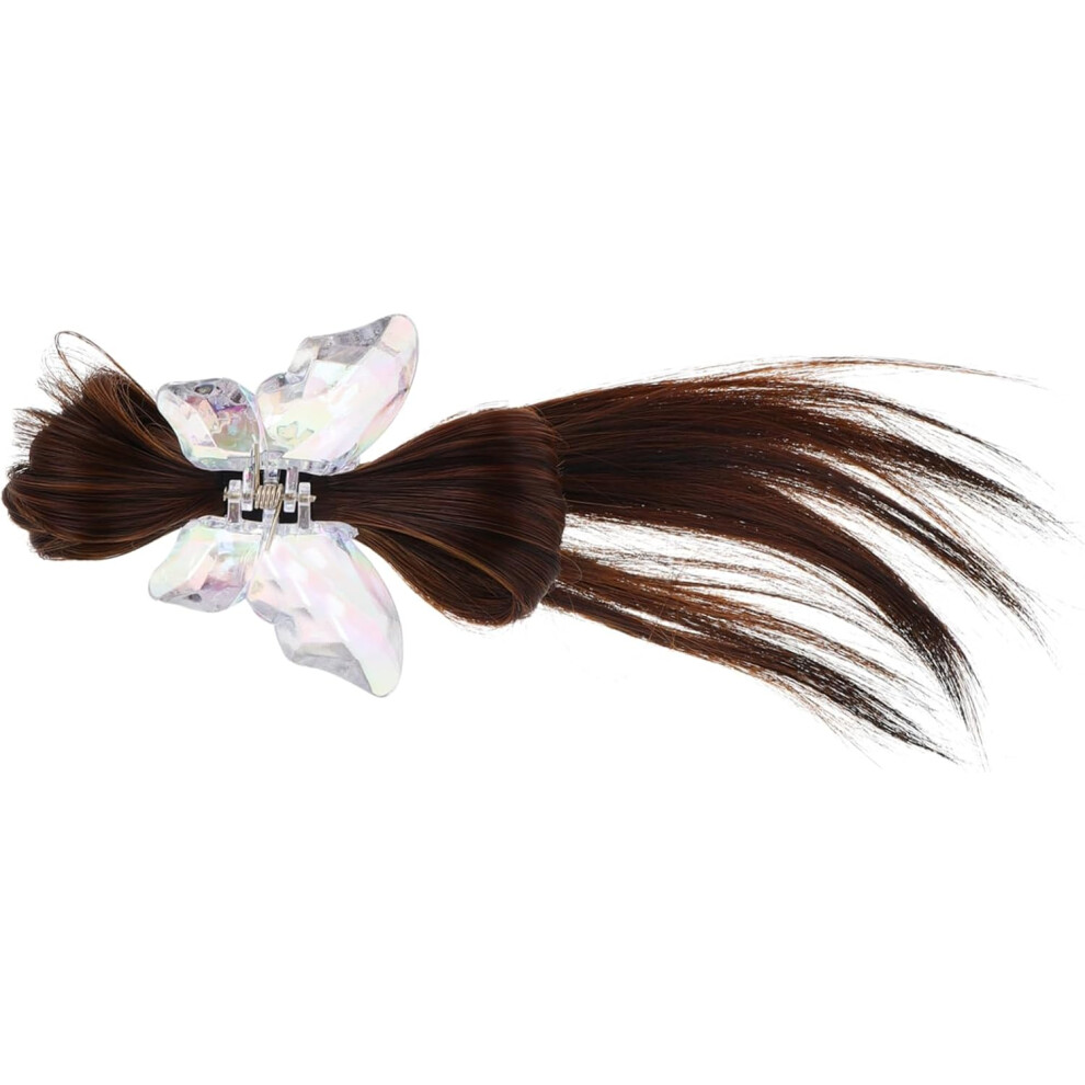 Hkhbjs High Ponytail Hair Extensions Clips Novelty Chicken Nest Hairpin Effortless Messy Bun Accessory For Parties And Halloween