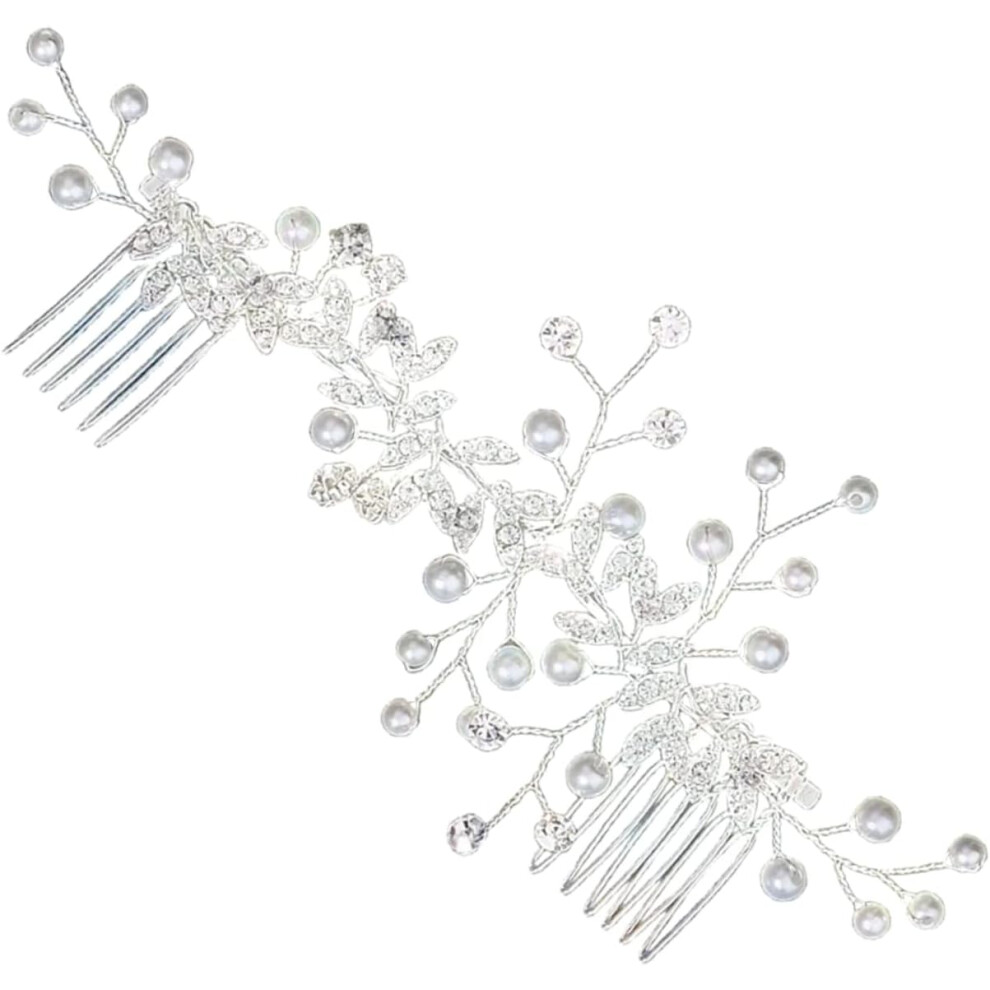 Hkhbjs Wedding Supplies Pearl Hair Comb Bridal Headband For Women Headpiece For Engagement