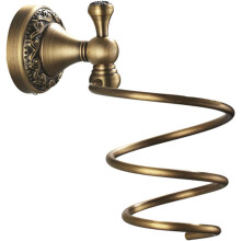 Hair Dryer Holder Wall-mounted Hair Dryer Rack Spiral Magnetic for Bathroom Corner Shelf
