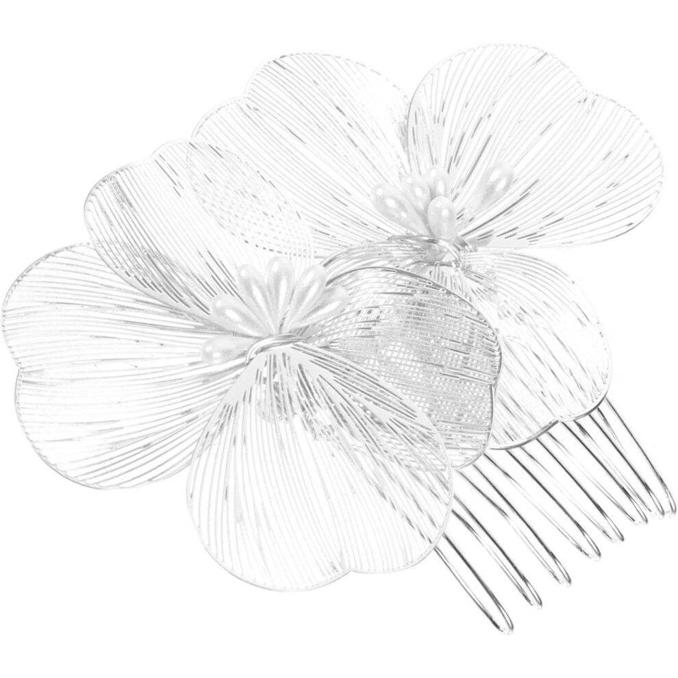Hkhbjs Bridal Floral Hair Comb Delicate Flower Design Vintage Style Wedding Hair Accessory For Brides And Bridesmaids