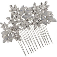 Bridal Hair Clip Floral Design Rhinestones Bohemian Hair Comb