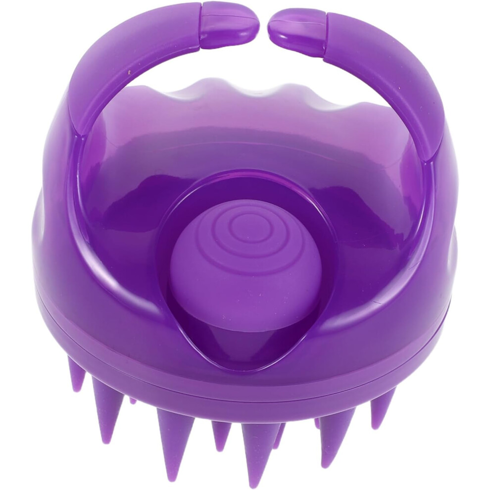 Hkhbjs Silicone Hair Scrubber With Press Shampoo Dispenser For Precise Control Gentle Soft Scalp Massage Brush