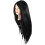 Cabeça de manequin de treinamento de estilo de cabelo com cabelo longo macio para a prática de trança e estilo 1