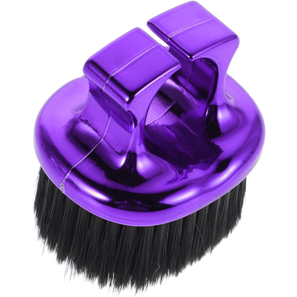 Hkhbjs Finger Loop Brush Salon Hair Brush For Professional Barber Use Soft Bristle For Beard Grooming Home Grooming Tool Men's Styling Accessory