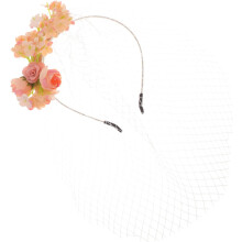 Elegantes Schleier-Haarband für die Hochzeitskapelle, Haarschmuck mit Strasssteinen für Damen, Kopfbedeckung für besondere Anlässe