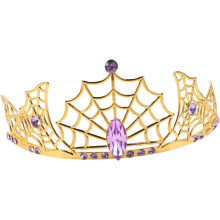 Γοτθικό στέμμα ιστού αράχνης για πάρτι Halloween τιάρα ελαφρύ κράμα με στρας