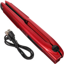Elektrischer Haarglätter mit Klemme, kabelloses Design, USB-Akku, klein für Reisen, Funktionen als Haarglätter