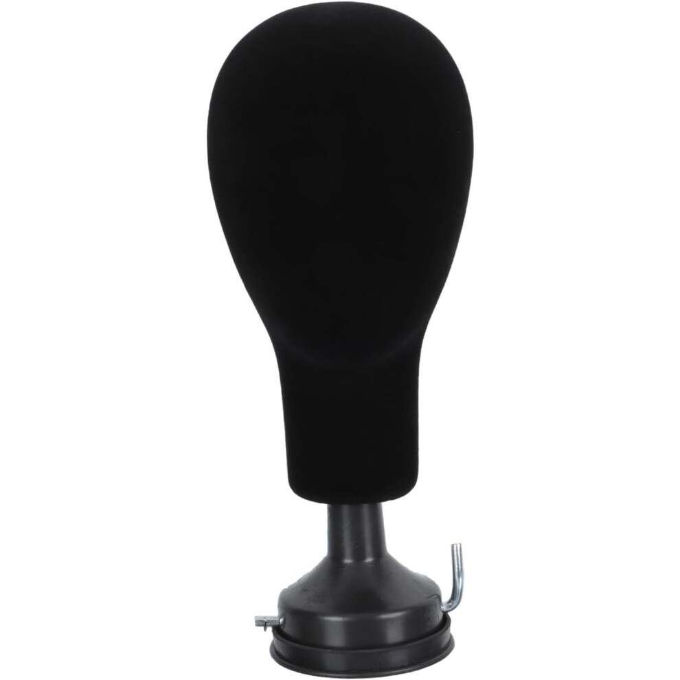 Hkhbjs Wig Display Model Black Desktop Head Shaped Mold Smooth Surface Hat Display Holder For Home Use And Salon Use