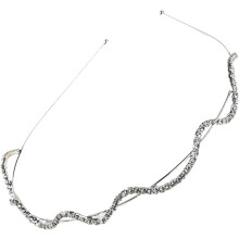 Strass-Haarreif, gewelltes Haarband mit Strasssteinen, Brautschmuck für Mädchen, Haaraccessoires