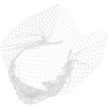 Teeparty-Stirnband mit Vintage-Schleier, elegantes Braut-Stirnband