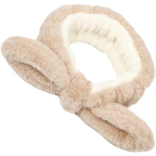 Flauschiges Haarband aus Imitationskaninchenhaar für Damen, ideal zum Duschen und Schminken